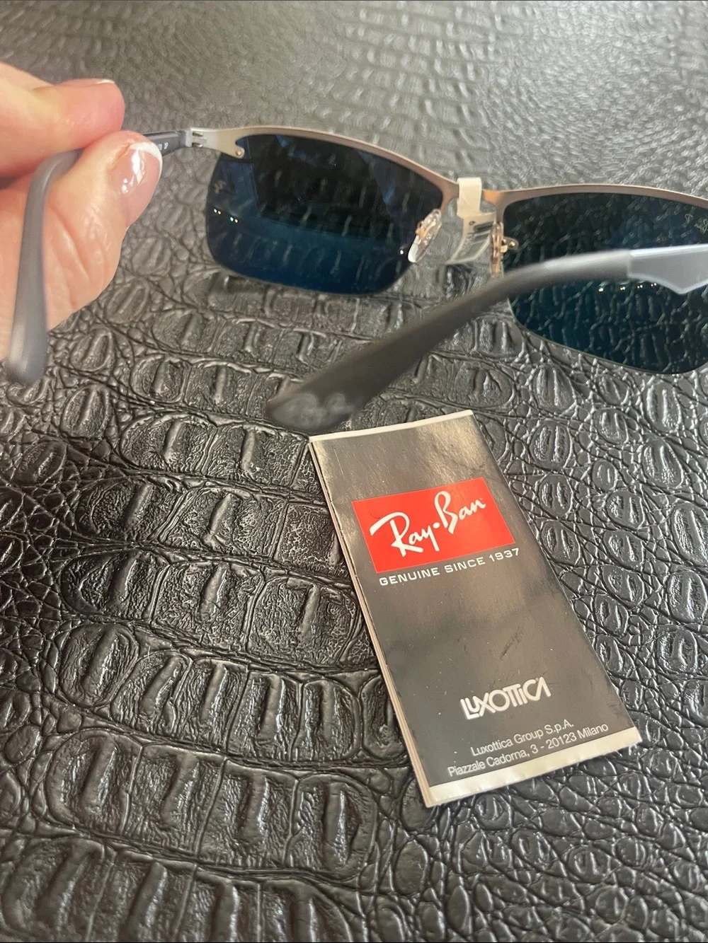 Ray Ban Black Men’s Sunglasses Polarized #RB3550